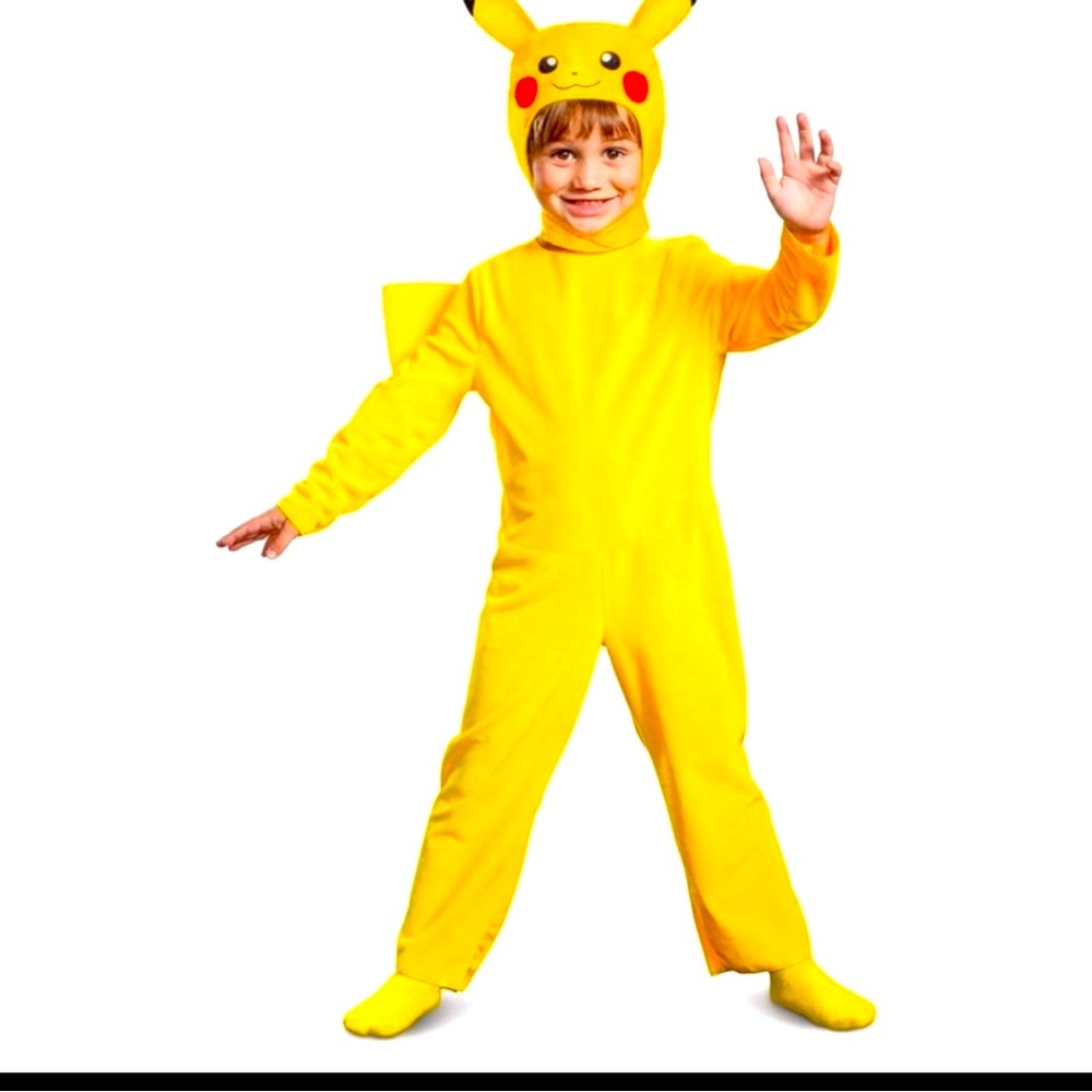 Pikachu Pokemon Kids Costume sz 4-6